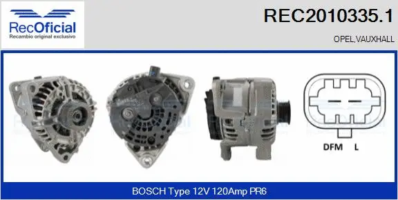 Alternator (REC2010335.1)