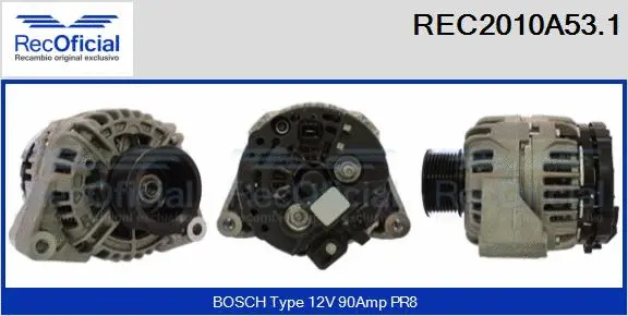 Alternator (REC2010A53.1)