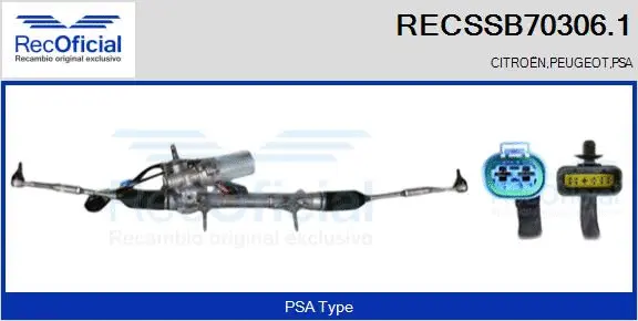 Steering Gear (RECSSB70306.1)