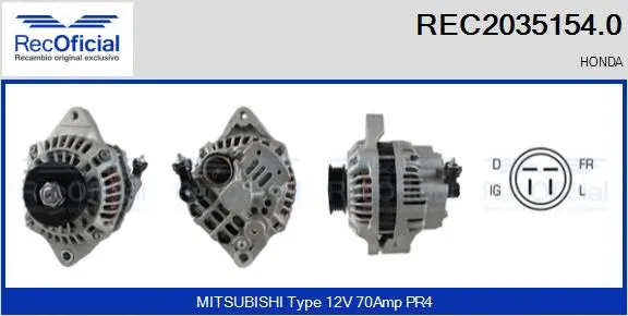 Alternator (REC2035154.0)