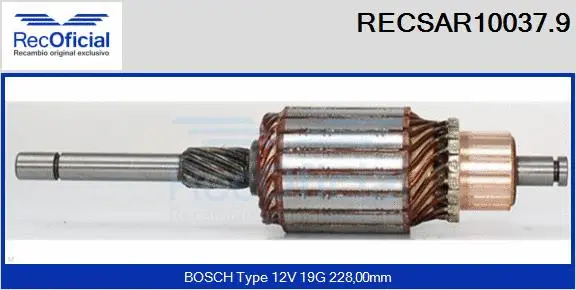 Armature, starter (RECSAR10037.9)