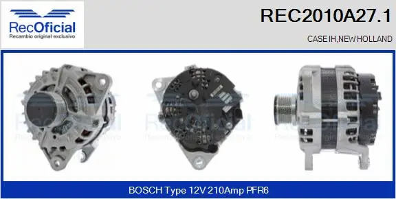 Alternator (REC2010A27.1)
