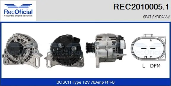 Alternator (REC2010005.1)