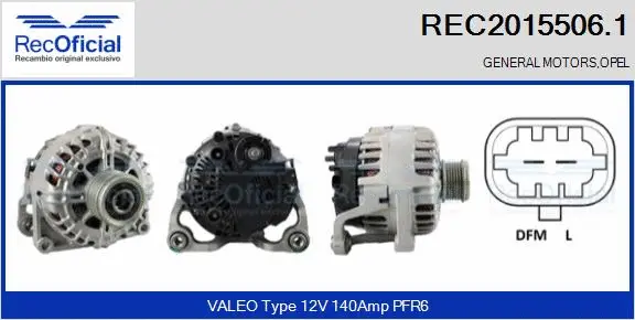 Alternator (REC2015506.1)