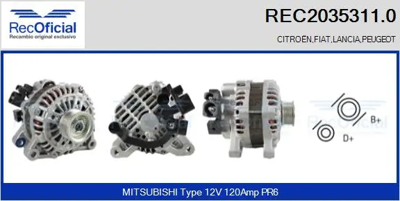Alternator (REC2035311.0)