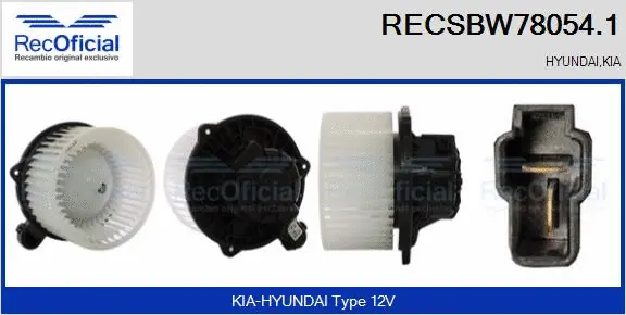 Interior Blower (RECSBW78054.1)