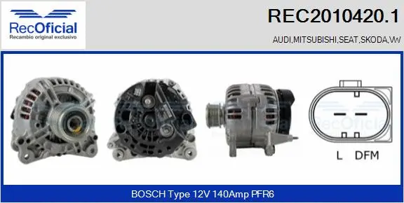 Alternator (REC2010420.1)