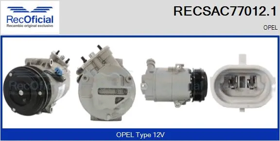 Compressor, air conditioning (RECSAC77012.1)