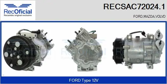 Compressor, air conditioning (RECSAC72024.1)