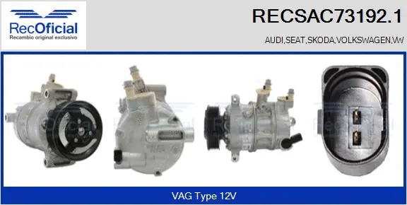 Compressor, air conditioning (RECSAC73192.1)
