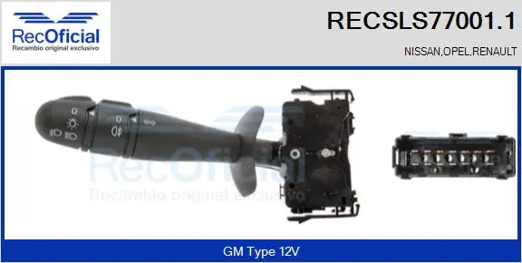 Steering Column Switch (RECSLS77001.1)