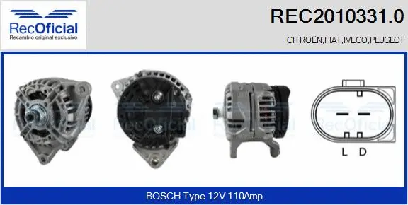 Alternator (REC2010331.0)
