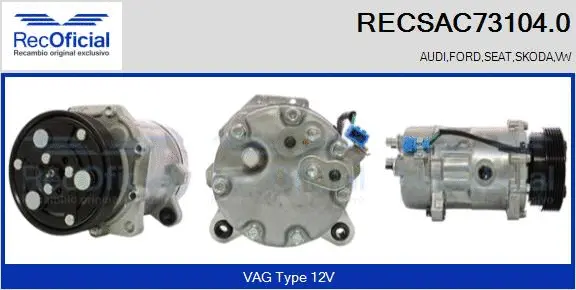 Compressor, air conditioning (RECSAC73104.0)
