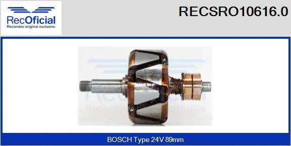Rotor, alternator (RECSRO10616.0)