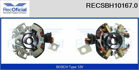 Holder, carbon brushes (RECSBH10167.0)