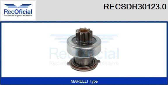 Pinion, starter (RECSDR30123.0)