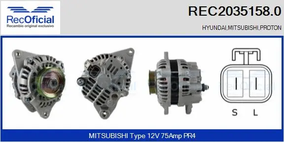 Alternator (REC2035158.0)