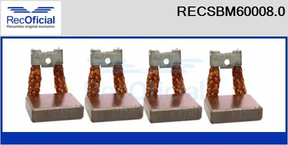 Carbon Brush, starter (RECSBM60008.0)