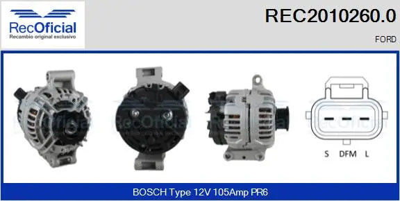 Alternator (REC2010260.0)
