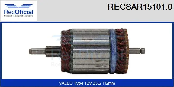 Armature, starter (RECSAR15101.0)