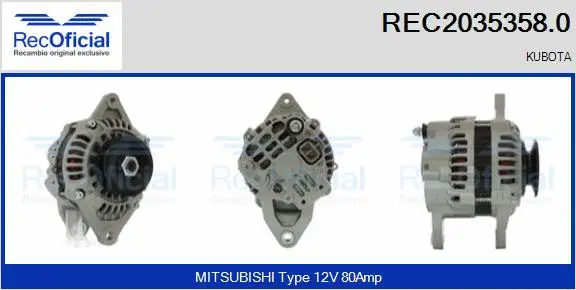 Alternator (REC2035358.0)