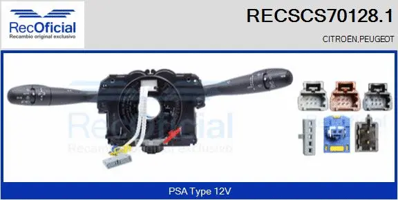 Steering Column Switch (RECSCS70128.1)