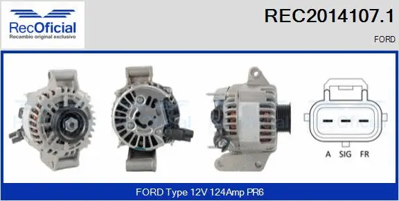 Alternator (REC2014107.1)