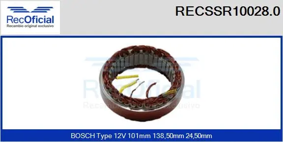 Stator, alternator (RECSSR10028.0)