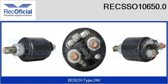 Solenoid Switch, starter (RECSSO10650.0)