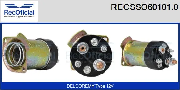 Solenoid Switch, starter (RECSSO60101.0)
