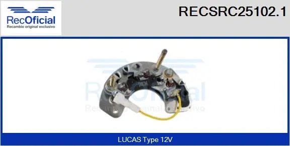 Rectifier, alternator (RECSRC25102.1)