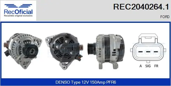 Alternator (REC2040264.1)