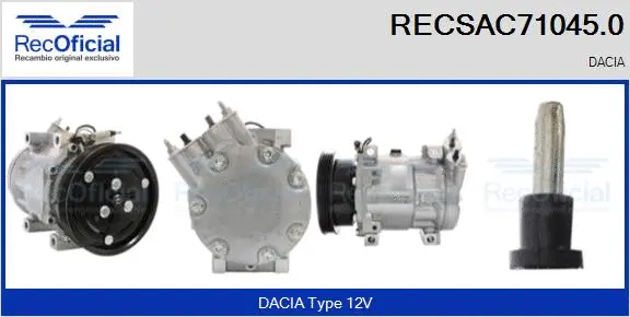 Compressor, air conditioning (RECSAC71045.0)