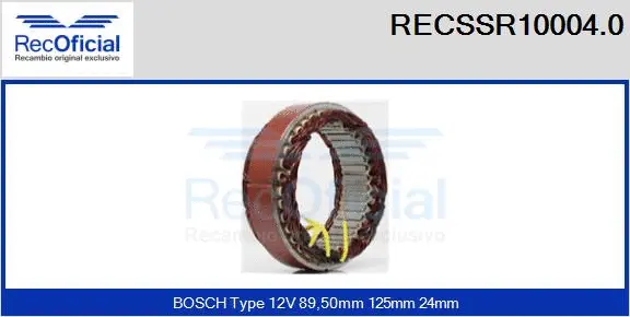 Stator, alternator (RECSSR10004.0)