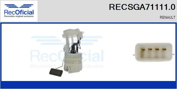 Fuel Feed Unit (RECSGA71111.0)