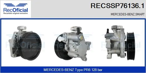 Hydraulic Pump, steering (RECSSP76136.1)