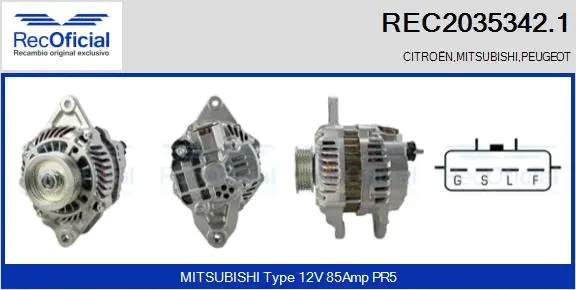 Alternator (REC2035342.1)