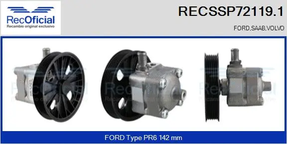 Hydraulic Pump, steering (RECSSP72119.1)
