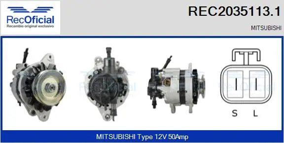 Alternator (REC2035113.1)