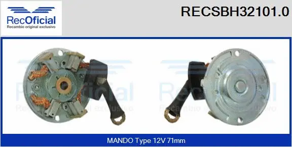 Holder, carbon brushes (RECSBH32101.0)