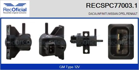 Pressure Converter, exhaust control (RECSPC77003.1)