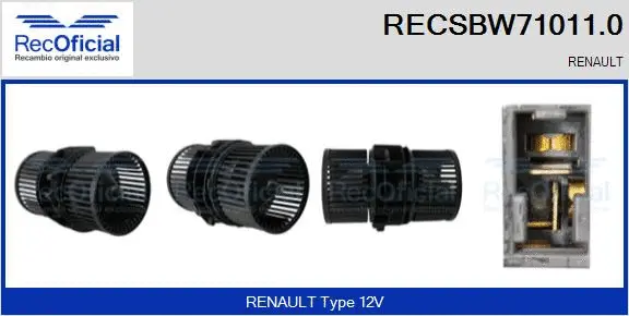 Interior Blower (RECSBW71011.0)