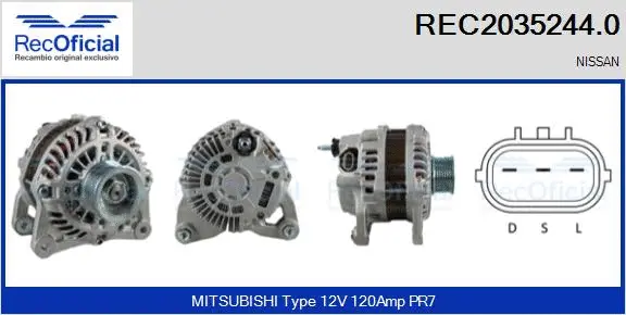 Alternator (REC2035244.0)