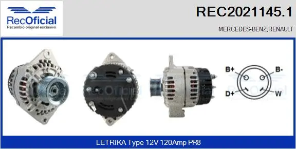 Alternator (REC2021145.1)