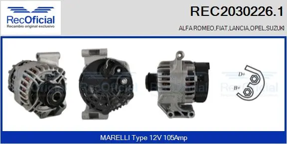 Alternator (REC2030226.1)