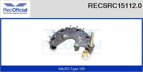 Rectifier, alternator (RECSRC15112.0)