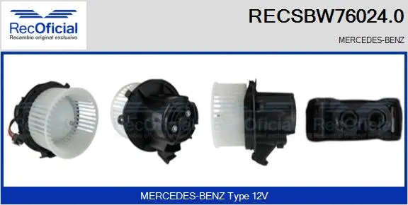 Interior Blower (RECSBW76024.0)