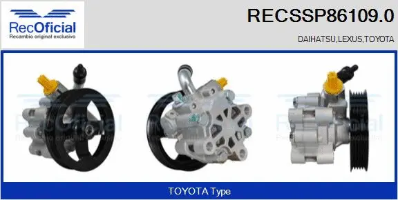 Hydraulic Pump, steering (RECSSP86109.0)