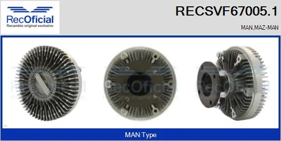 Clutch, radiator fan (RECSVF67005.1)