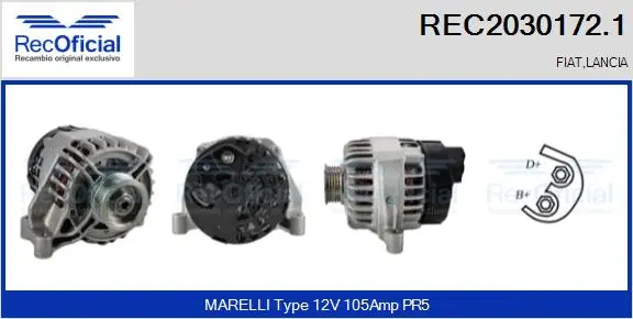 Alternator (REC2030172.1)